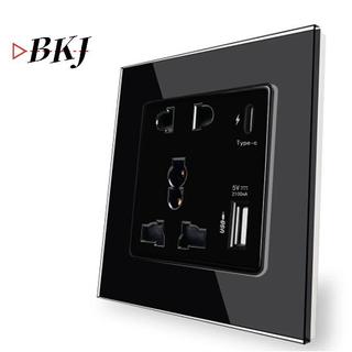 [KJ] Bộ nguồn 2100MA USB Soet Bảng điều khiển quốc tế 13A Giao diện tường loại C của Vương quốc Anh [Mới]
