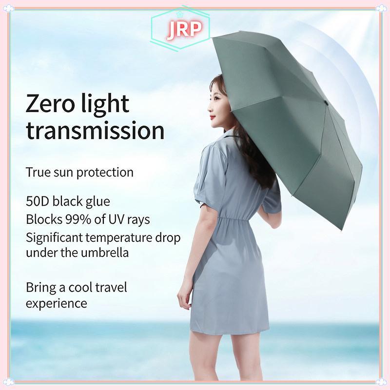 JRP UV Protection 3 Gấp Ô Ô Tự Động Chống Gió Nhỏ Gọn Gấp Chống Nắng Che Mưa Cho Hoạt Động Ngoài Trời JRP