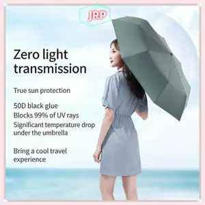 JRP UV Protection 3 Gấp Ô Ô Tự Động Chống Gió Nhỏ Gọn Gấp Chống Nắng Che Mưa Cho Hoạt Động Ngoài Trời JRP