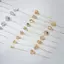 PNPIA- Mặt dây chuyền kim mịn vàng 14K Bule Kim cứng dài Bule cho bò Nostril Đồ trang sức đính kèm an toàn