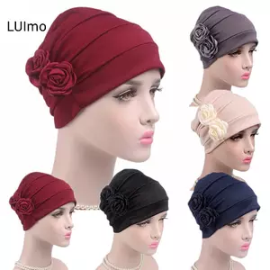 LUImo Nữ Hijab Mũ Turban Nữ Ung Thư Chemo Rụng Tóc Mũ Đầu Khăn Bọc Bao SBS