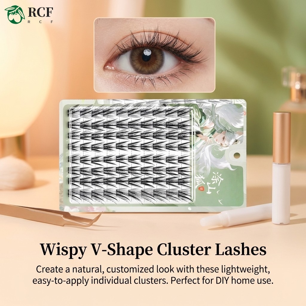 Lông mi giả kiểu Fox C Curl Lông mi sợi tổng hợp nhẹ tự nhiên