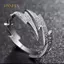PNPIA- Punk Hip Hop Màu Bạc Zircon Lightning Mở Nhẫn Dành Cho Nam Trang Sức Thời Trang Quà Tặng Sáng Tạo Có Thể Điều Chỉnh Nhẫn