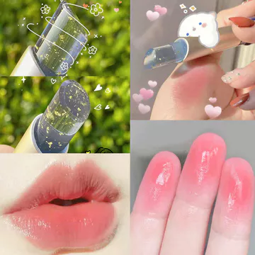 Vàng Lá Thạch Môi Dầu Thay Đổi Nhiệt Độ Màu Nuôi Dưỡng Trang Điểm Son Môi Dưỡng Ẩm Lâu Dài Chăm Sóc Môi