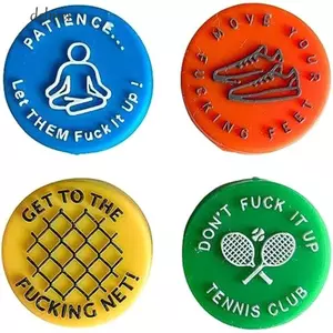 Bộ giảm chấn rung Vợt DELMER, Bộ giảm xóc vợt tennis chống rung đầy màu sắc, Giảm xóc đa năng Có thể tái sử dụng Quần vợt giảm chấn sáng tạo Thể thao
