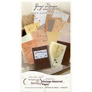 JIANWU Lost Letter Paper Series Vintage Họa Tiết Phong Cảnh Cắt Dán Sổ Lưu Niệm Chất Liệu Giấy Sáng Tạo DIY Rác Tạp Chí Văn Phòng Phẩm