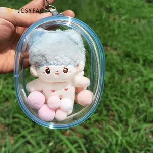 JCSYFAC Túi trưng bày búp bê PVC trong suốt 10cm, hộp đựng bảo quản cho búp bê anime, cartoon