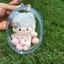 JCSYFAC Túi trưng bày búp bê PVC trong suốt 10cm, hộp đựng bảo quản cho búp bê anime, cartoon