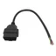 Bộ chuyển đổi JVSUB Obd2, DIY Sửa đổi cụ thể Cáp công cụ chẩn đoán dây cắm mở, hạng nặng 30cm / 11.8Inch 16 Pin Nam Đa năng Obd2 Pigtail Sửa đổi dây chẩn đoán