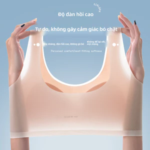 Thích hợp cho học sinh trung học Áo ngực quây hai tầng, được trang bị cốc cố định, được làm bằng vải Nylon mỏng.