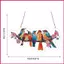 Kính Màu Suncatcher Cho Cửa Sổ 2D Acrylic Nhiều Màu Sắc Với Dây Xích Kim Loại Hoa Cửa Sổ Chim Suncatcher shopidaevn