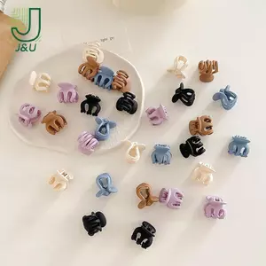 6 Chiếc Acrylic Đơn Giản Mini Grab Kẹp Đầu Công Chúa Nổ Tóc Gãy Hoa Bên Bện Mũ Phụ Kiện Nữ