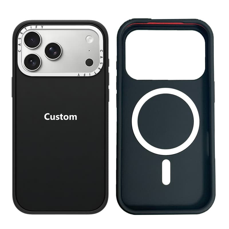 CASECASE X Trắng Vòng Máy Ảnh Phiên Bản Mờ Đen Cứng Hút Từ Tính Tác Động Ốp Lưng Tác Động Cho Apple IPhone 13 14 15 16 17 Pro Max Air Plus Có Hộp