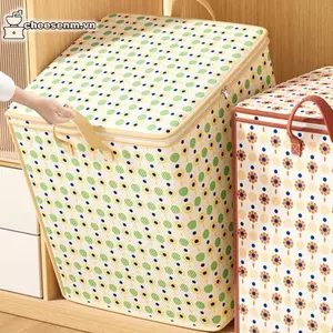 Cheenm Dung Tích Lớn Quần Áo Túi Bảo Quản Tủ Quần Áo Sắp Xếp Thùng Chứa Đồ Chơi Có Thể Gập Lại Hộp Đựng Đồ Chơi Hộp Chống Bụi Túi Di Chuyển VN