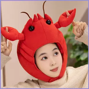 Mũ Tôm Hùm Hoạt Hình Đỏ Động Vật Mũ Trang Phục Ngộ nghĩnh Mũ Cho Bé Trai Bạn Bè Gia Đình Biểu Diễn Sân Khấu Sinh Nhật mueadsyvn