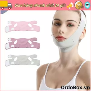 Dây đeo nâng cơ mặt ORDOBOX, Đai nâng cơ mặt có thể điều chỉnh có thể tái sử dụng, Làm mát di động Hình chữ V Thoáng khí Chăm sóc da