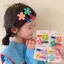 PANPIA - 2 Kẹp tóc BB hoa đơn giản dễ thương cho bé gái, phụ kiện tóc trẻ em
