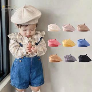 PlumHOUSE Thời Trang Dễ Thương Cho Bé Dệt Kim Mũ Nồi Màu Trơn Trẻ Em Mũ Ấm Áp Thu Đông Cho Trẻ Em Ngoài Trời Bonnet Phụ Kiện Quà Tặng VN