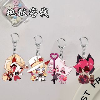 Móc khóa Anime Alastor Lucifer ‌‌Charlie Morningstar Nam Móc Chìa Khóa Cho Nữ Hoạt Hình Vai Trò Hình Acrylic Móc Khóa Mặt Dây Chuyền Quà Tặng
