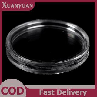 XUAN 100 Cái 27mm Hộp đựng tiền xu Hộp đựng viên nang Hộp trưng bày Hộp trưng bày Hộp trưng bày tròn VN