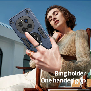 Dành Cho Honor Magic 7 Pro Ốp điện thoại Nhẫn Đứng Giáp Lưng Cứng Bảo Vệ Hạng Nặng Khung TPU Mềm Chống Sốc Mỏng Bao