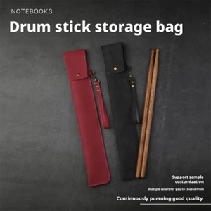 ONE Drumsticks Case Leather Texture Practice Drumsticks Bag có lớp lót mềm