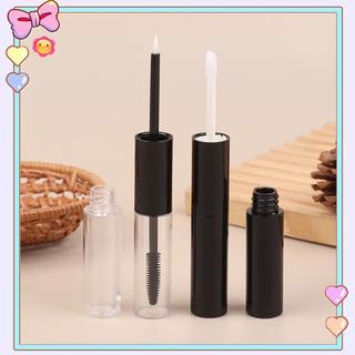 [beautifulhome] Bút kẻ mắt ống Mascara rỗng hai đầu Ống bóng môi có cây đũa phép Kem dưỡng lông mi Hộp đựng kem dưỡng môi bằng nhựa Chai dưỡng môi [làm đẹp]