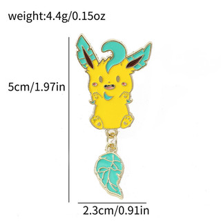 9 Cái / bộ Hoạt Hình Dễ Thương Pokemon Kim Loại Huy Hiệu Hợp Kim Trâm Cài Trang Trí Phụ Kiện Chân