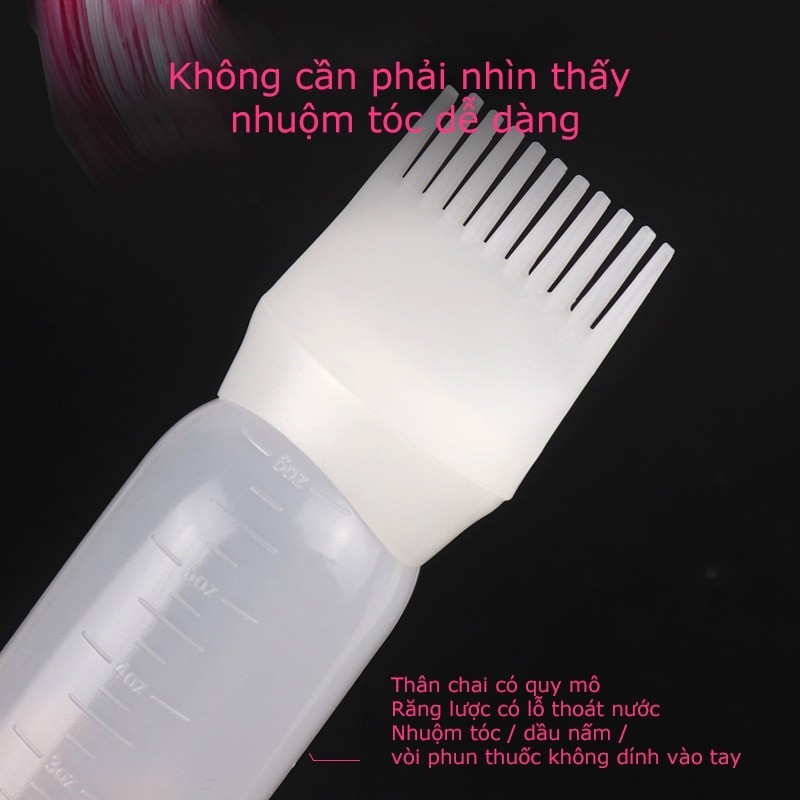 M6B Chai nhựa 120ml đựng thuốc nhuộm tóc thời trang tiện dụng dành cho nữ