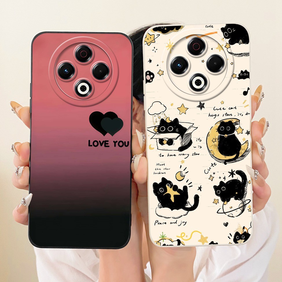 Tecno KL6 Vỏ Tecno Spark 30 Cover Hoạt Hình Thời Trang Dễ Thương Ngộ nghĩnh Sơn Silicon Vỏ Điện Thoại Techno Spark 30