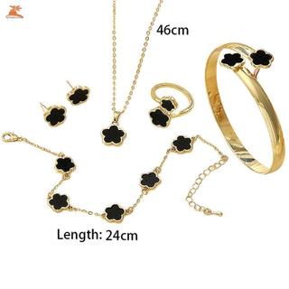 Bộ trang sức với vòng cổ hợp kim điều chỉnh được, phù hợp cho nữ