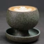 JUNYUE88US Cốc Cà Phê Gốm, Tròn Với Đĩa Xoay Trà, Phong Cách Nhật Bản 150ML Lò Glaze Thủ Công Retro Latte Cup Sử Dụng Tại Nhà