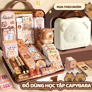 Set quà tặng văn phòng phẩm đồ dùng học tập hoạt hình dễ thương túi bút cho học sinh quà 1/6 hot
