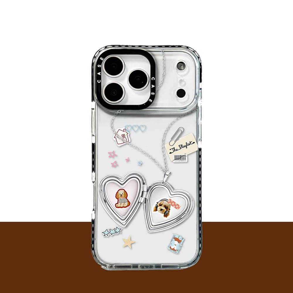Ốp Điện Thoại Vòng Cổ Chó Hoạt Hình Cho IPhone 17 Pro Max 17 16 15 14 13 12 11 Vỏ Bảo Vệ Chống Sốc