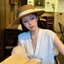 VN Classic < Old Money} Mũ rơm viền phẳng phong cách dành cho nữ, Mũ chống nắng đi biển mùa hè, Mũ chống nắng Fidora.