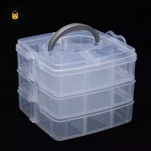 {TB & Bag} Hộp đựng đồ trang sức trong suốt Hộp hoàn thiện dung tích lớn Nelace Ring Stud Bông tai Hộp lưu trữ Hộp trang sức Hộp trang trí.