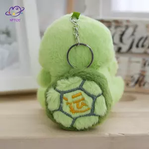 HFTOY Sáng Tạo Dễ Thương Rùa Đồ Chơi Móc Khóa Hoạt Hình Mới Lạ Rùa Mặt Dây Chuyền Móc Khóa Tinh Tế Bapa Phụ Kiện Trang Trí Quà Tặng ~