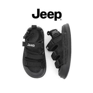 JEEP Phong Cách Mới Giày Sandal Trẻ Em Mũi Che Phủ Mùa Hè Thoáng Khí Chống Trơn Trượt Đế Mềm Bé Trai Bé Gái Giày Đi Biển