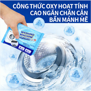 Bột oxy vệ sinh máy giặt tẩy rửa lồng giặt chăm sóc máy Bảo trì máy giặt định kỳ,Khử mùi hôi, diệt khuẩn