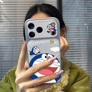 Ốp điện thoại mới nhất họa tiết da cao cấp Doremon miệng to dễ thương Thích hợp cho iphone 17promax / 16 / 15 / 13pro / 13promax / 14pro / 14promax / 15pro Vỏ chống sốc