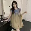 Đầm Denim tay bay nhỏ giảm tuổi Nơ Nữ Mùa hè Phong cách mới Thời trang tươi mát Người đàn ông nhỏ bán chạy
