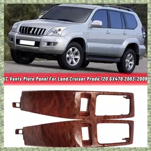 Ô Tô A / C Lỗ Thông Hơi Khung Hoàn Thiện Tấm Bảng Điều Khiển Cho Prado 120 FJ120 GX470 2003-2009 Thay Thế Bóng Tối Walnut