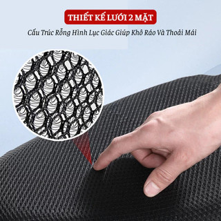 Bọc Yên Xe Máy, Vỏ Bọc Yên Xe Đệm Lưới 3D Thông Gió, Chịu Nhiệt Tốt, Siêu Êm Thoáng Khí