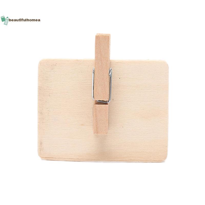 BeautifulHomeA 10 Chiếc Mini Gỗ Bảng Kẹp Tin Nhắn Note Board Trang Trí Cửa Hàng Nhà VN