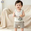 Bộ quần short Cotton nguyên chất mùa hè cho trẻ em / Bộ quần short không tay hai mảnh / Quần áo đi chơi thoáng khí phong cách mỏng cho bé trai