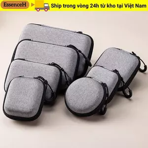 ESSENCEH 1 Cái Tai Nghe Dây Kéo, Dành Cho Tai Nghe / Điện Thoại / Cáp Sạc Túi Bảo Quản EVA, Phụ Kiện Kỹ Thuật Số Di Động Túi Đựng Mini