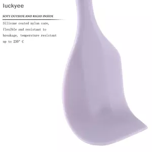 Luckyew Silicone Kem Thìa Chịu Nhiệt Không Dính Thìa Hoàn Hảo Để Nấu Nướng Bánh & Khuấy Thực Phẩm Cấp Dụng Cụ Nhà Bếp TQ