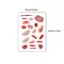 Kudosation 4 Tờ Halloween Vết Thương Bruising Hình Xăm Tạm Thời Cosplay Chống Thấm Nước Cánh Tay Mắt Cá Chân Hình Xăm Stiers Lâu Dài Giả Hình Xăm Đẹp