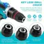 Chuck khoan không cần chìa khóa, 1 / 2-20UNF Mount 1-13mm- Phù hợp với chuôi 3 / 8 "SDS-Plus, Bộ chuyển đổi cờ lê tác động 1 / 4"