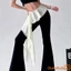 Khăn quàng cổ nữ màu trơn thanh lịch viền ren không đều viền viền thắt lưng Mini để mặc tiệc hàng ngày